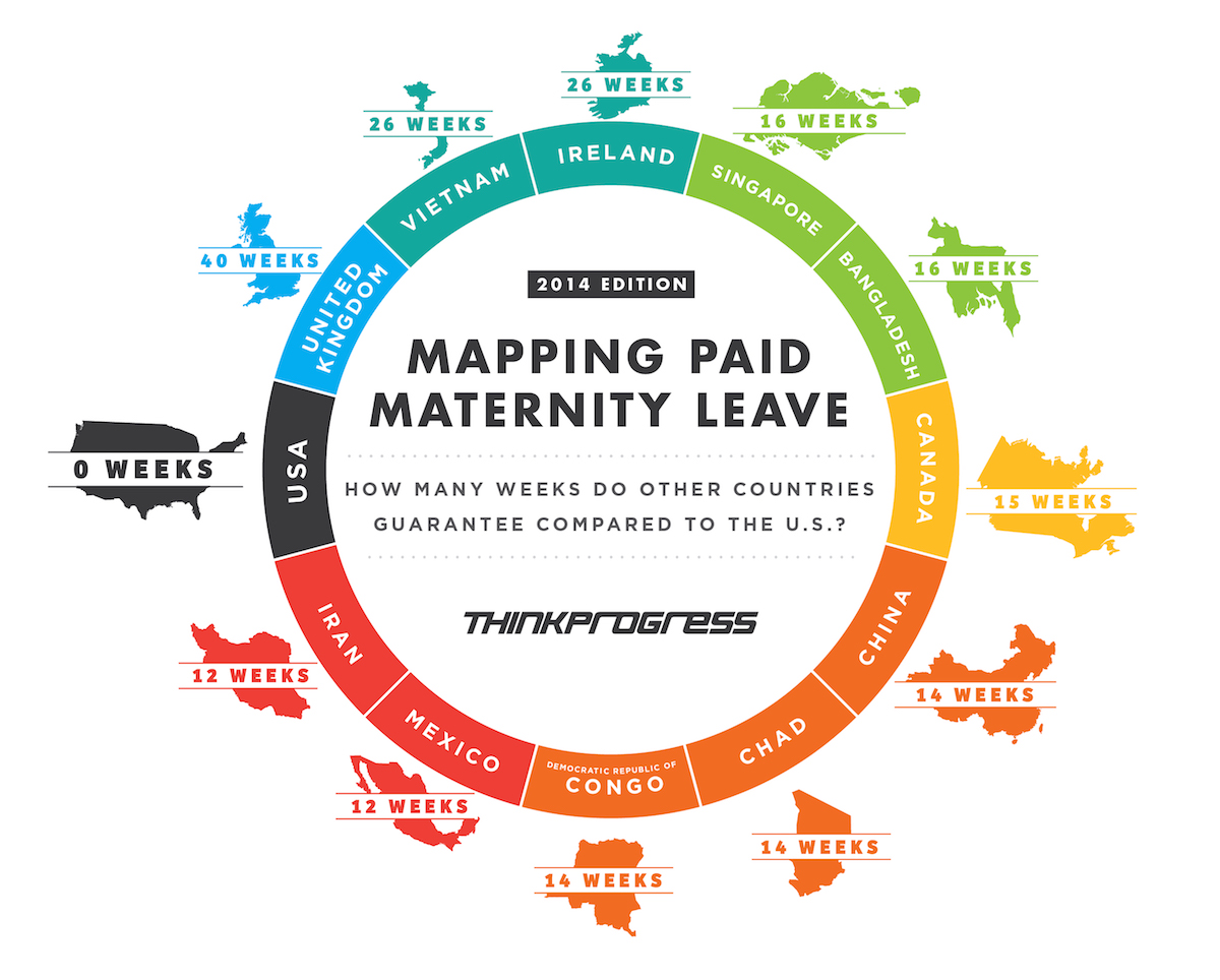 Paid Maternity Leave Inforgraph Shattering the Ceiling